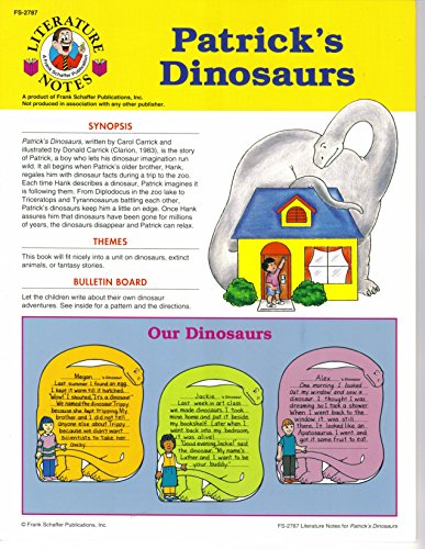 Stock image for Literature Notes for Patrick's Dinosaurs (FS-2787) for sale by Persephone's Books