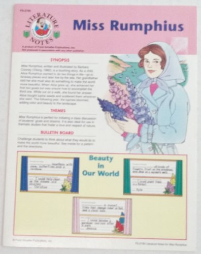 Stock image for Literature Notes, Miss Rumphius (Literature notes) for sale by Wonder Book