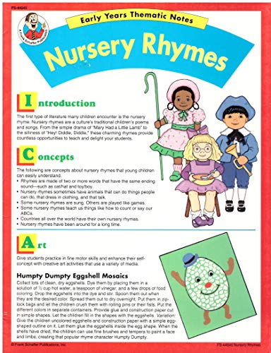 Stock image for Nursery rhymes (Early years thematic notes) for sale by Wonder Book