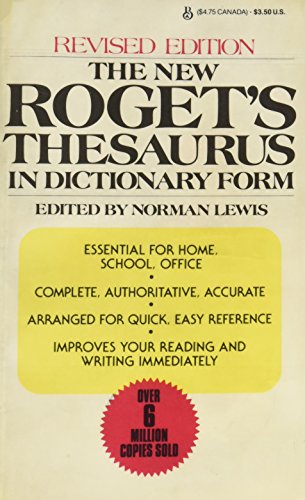 Imagen de archivo de The New Rogets Thesaurus in Dictionary Form: Revised Edition a la venta por Hawking Books