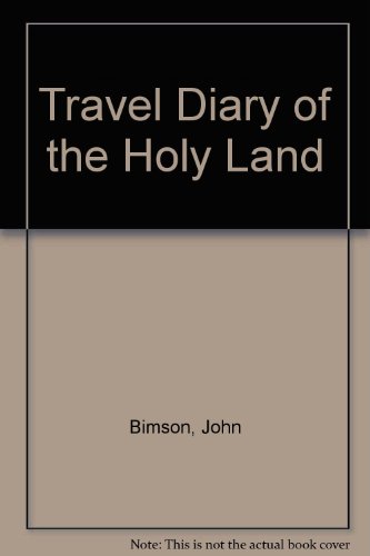 Stock image for Travel Diary of the Holy Land for sale by madelyns books