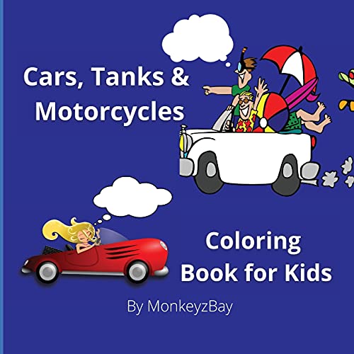 9780867853971: Cars, Tanks & Motorcycles: Coloring book for kids (Edu Books for Children)