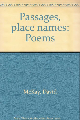 Stock image for Passages, Place Names: Poems for sale by Chapter 1