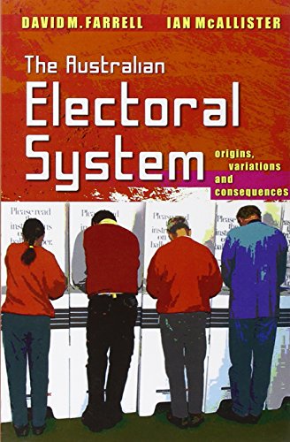 Imagen de archivo de The Australian Electoral System. Origins, Variations and Consequences. a la venta por Antiquariat Dr. Rainer Minx, Bcherstadt