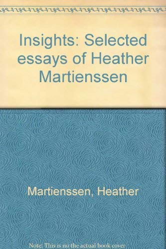 Stock-Bild f�r Insights: Selected essays of Heather Martienssen