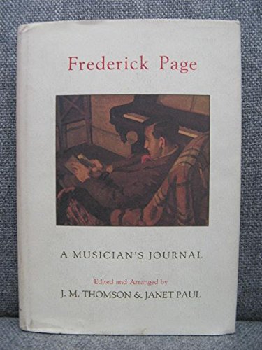 Stock image for Frederick Page - A Musician's Journal for sale by Jason Books