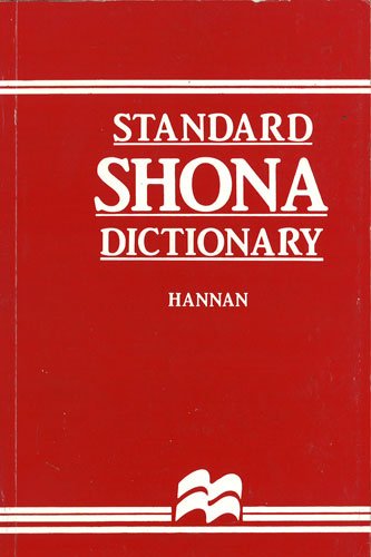 9780869255490: Standard Shona Dictionary