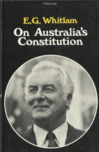 Stock image for On Australia's Constitution for sale by Global Village Books