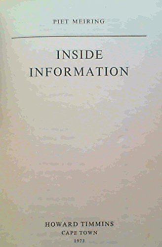 Imagen de archivo de Inside Information a la venta por Chapter 1