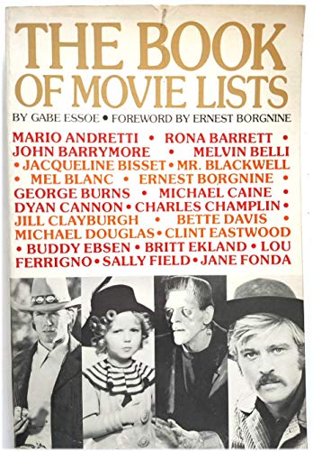 Imagen de archivo de Book of Movie Lists a la venta por HPB-Emerald