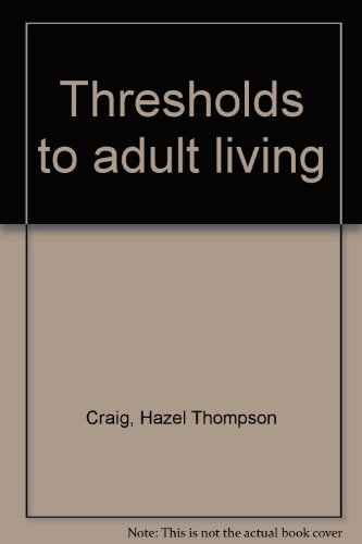Imagen de archivo de Thresholds to adult living a la venta por GridFreed
