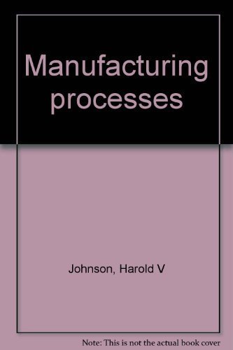 9780870022999: Title: Manufacturing processes