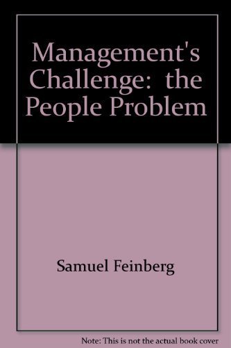 Stock image for Managements Challenge: the People Problem for sale by Hawking Books