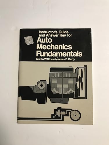 Stock image for Instructor's Guide and Answer Key for Auto Mechanics Fundamentals for sale by Top Notch Books