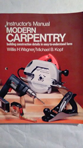 Stock image for Modern Carpentry for sale by Georgia Book Company