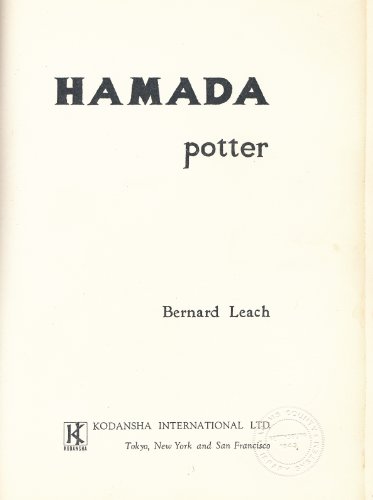 9780870112522: Hamada, potter