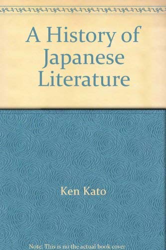 Beispielbild fr A history of Japanese literature zum Verkauf von Sequitur Books