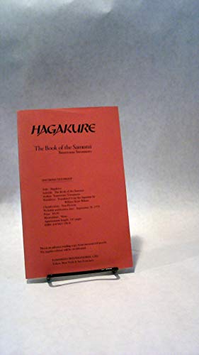 Imagen de archivo de Hagakure: The Book of the Samurai (English and Japanese Edition) a la venta por ThriftBooks-Dallas