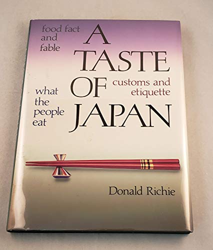 9780870116759: A Taste of Japan