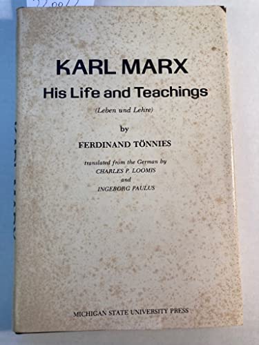 Stock image for Karl Marx : His Life and Teachings for sale by Better World Books: West