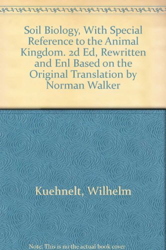 9780870132001: Soil Biology, With Special Reference to the Animal Kingdom. 2d Ed, Rewritten and Enl Based on the Original Translation by Norman Walker