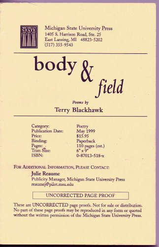 Imagen de archivo de Body & Field a la venta por Lowry's Books