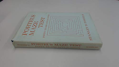 Imagen de archivo de Porteus Maze Test: Fifty years' Application a la venta por Emily's Books