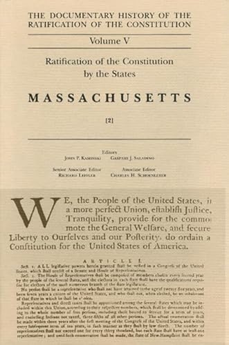 Stock image for Documentary History of the Ratification of the Constitution Vol.5 : Massachusetts (2) for sale by Asano Bookshop