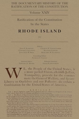 Stock image for Documentary History of the Ratification of the Constitution, Volume 24: Ratification of the Constitution by the States: Rhode Island, No. 1 Volume 24 for sale by ThriftBooks-Dallas