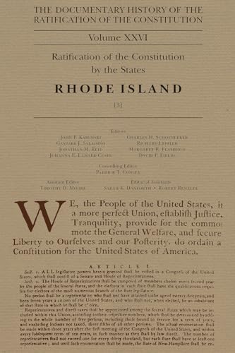 Imagen de archivo de The Documentary History of the Ratification of the Constitution Volume XXVI Format: Hardcover a la venta por INDOO