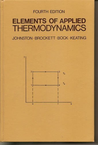 Beispielbild fr Elements of Applied Thermodynamics zum Verkauf von Wonder Book