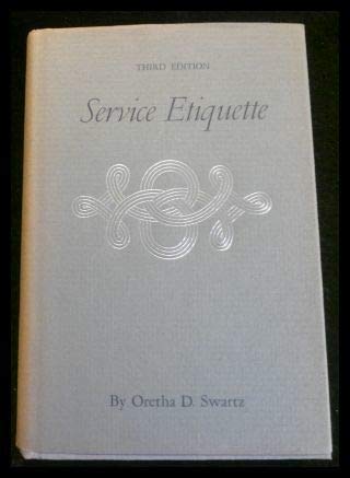 Stock image for Service Etiquette for sale by A Good Read, LLC