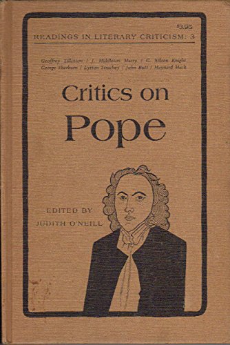 Stock image for Critics on Pope (Readings in Literary Criticism, 3) for sale by ThriftBooks-Dallas