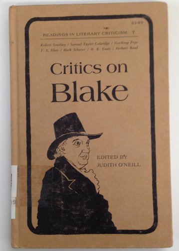 Stock image for Critics on Blake for sale by Better World Books