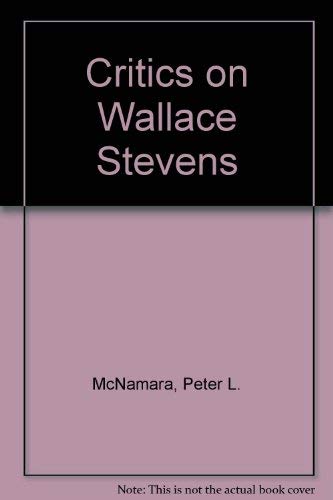 Imagen de archivo de Critics on Wallace Stevens a la venta por Better World Books
