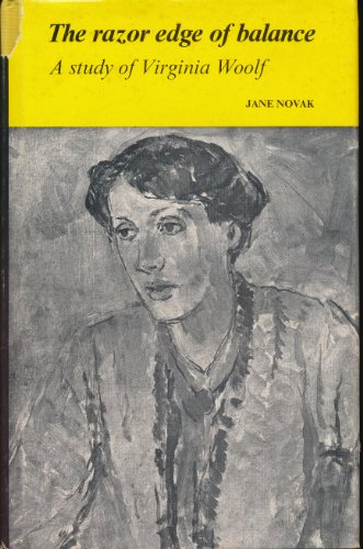 Stock image for The Razor Edge of Balance: A Study of Virginia Woolf Novak, Jane for sale by Hook's Book Nook