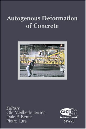 Imagen de archivo de AUTOGENOUS DEFORMATION OF CONCRETE (American Concrete Institute Special Publication) a la venta por HPB-Red