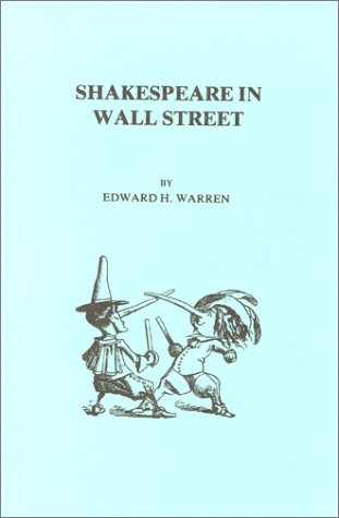 Stock image for Shakespeare in Wall Street for sale by Isaiah Thomas Books & Prints, Inc.