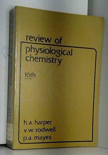 Beispielbild fr Review of physiological chemistry zum Verkauf von WorldofBooks