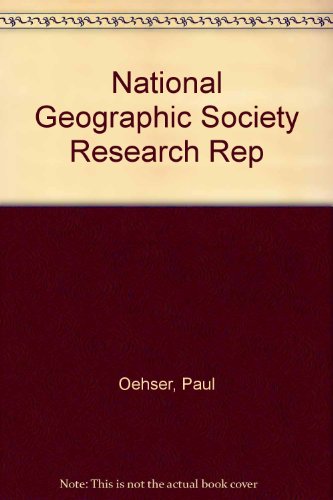 Stock image for National Geographic Society Research Rep for sale by Better World Books