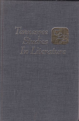 9780870491542: Tennessee Studies in Literature Vol. XIX: Eighteenth-Century Literature Issue (Tennessee Studies In Literature, Eighteenth-Century Literature Issue)