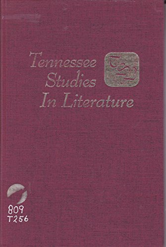 Stock image for Tennessee Studies in Literature, Volume XXI, American Literature Issue Kelly, Richard M. for sale by CONTINENTAL MEDIA & BEYOND
