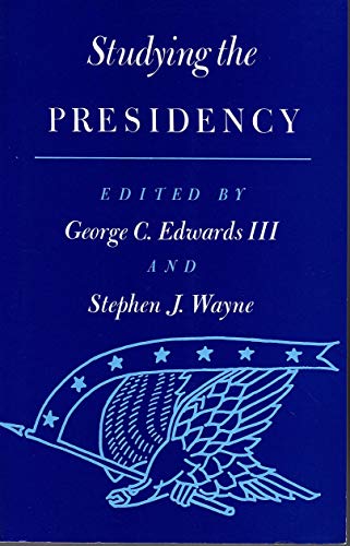 Imagen de archivo de Studying the Presidency a la venta por Better World Books