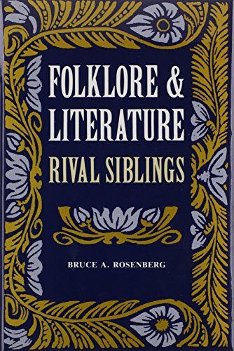 9780870496813: Folklore And Literature: Rival Siblings