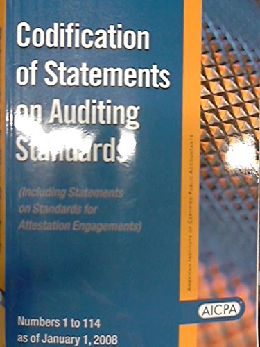 Imagen de archivo de Codification of Statements on Auditing Standards a la venta por Solr Books