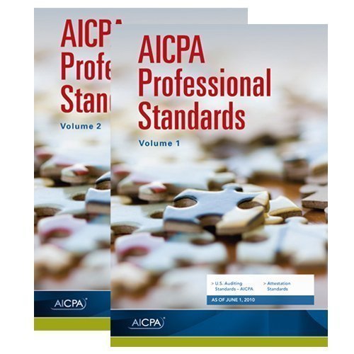 Beispielbild fr AICPA Professional Standards: As of June 1, 2010 (2 Volume Set) zum Verkauf von HPB-Red
