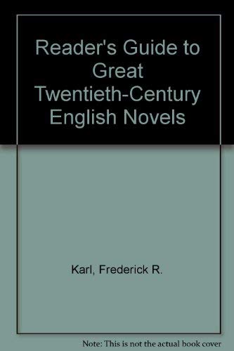 9780870520037: A Reader's Guide to Great Twentieth-Century English Novels