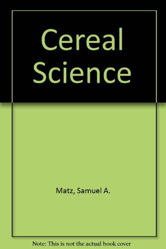 Imagen de archivo de Cereal science. a la venta por Kloof Booksellers & Scientia Verlag