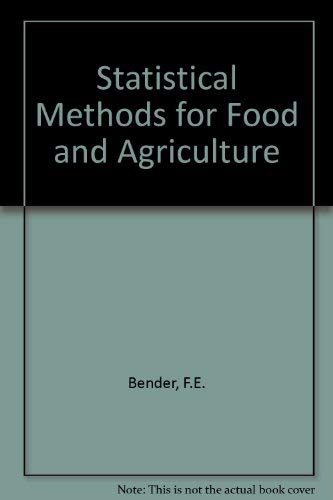Stock image for Statistical methods for food and agriculture for sale by HPB-Red