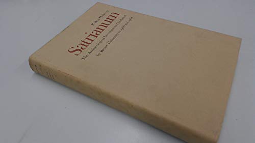 Stock image for Satrianum : The Archaeological Investigations Conducted by Brown University in 1966 and 1967 for sale by Better World Books